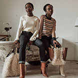 Holiday Issue: Stylish Sweaters, Stylish Sisters