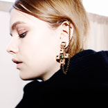 Fall 2014 Runway Exclusive: The Jeweled Drop Earring Cuff